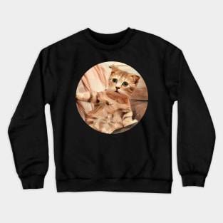 Fun floppy cat Crewneck Sweatshirt